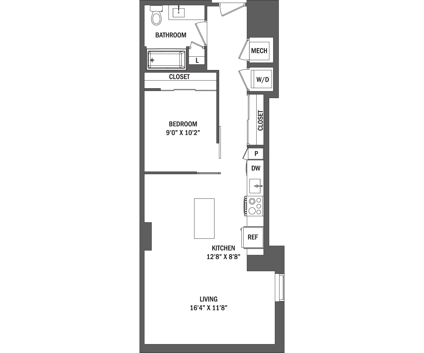 Junior 1 Bed | The Elle I - VIII layout 7