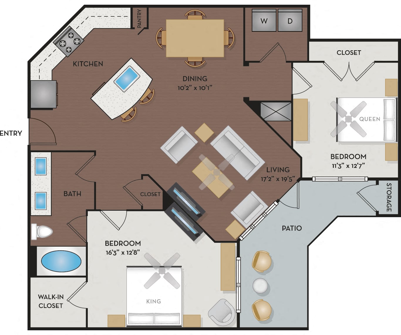 Heights & Yale floor plan