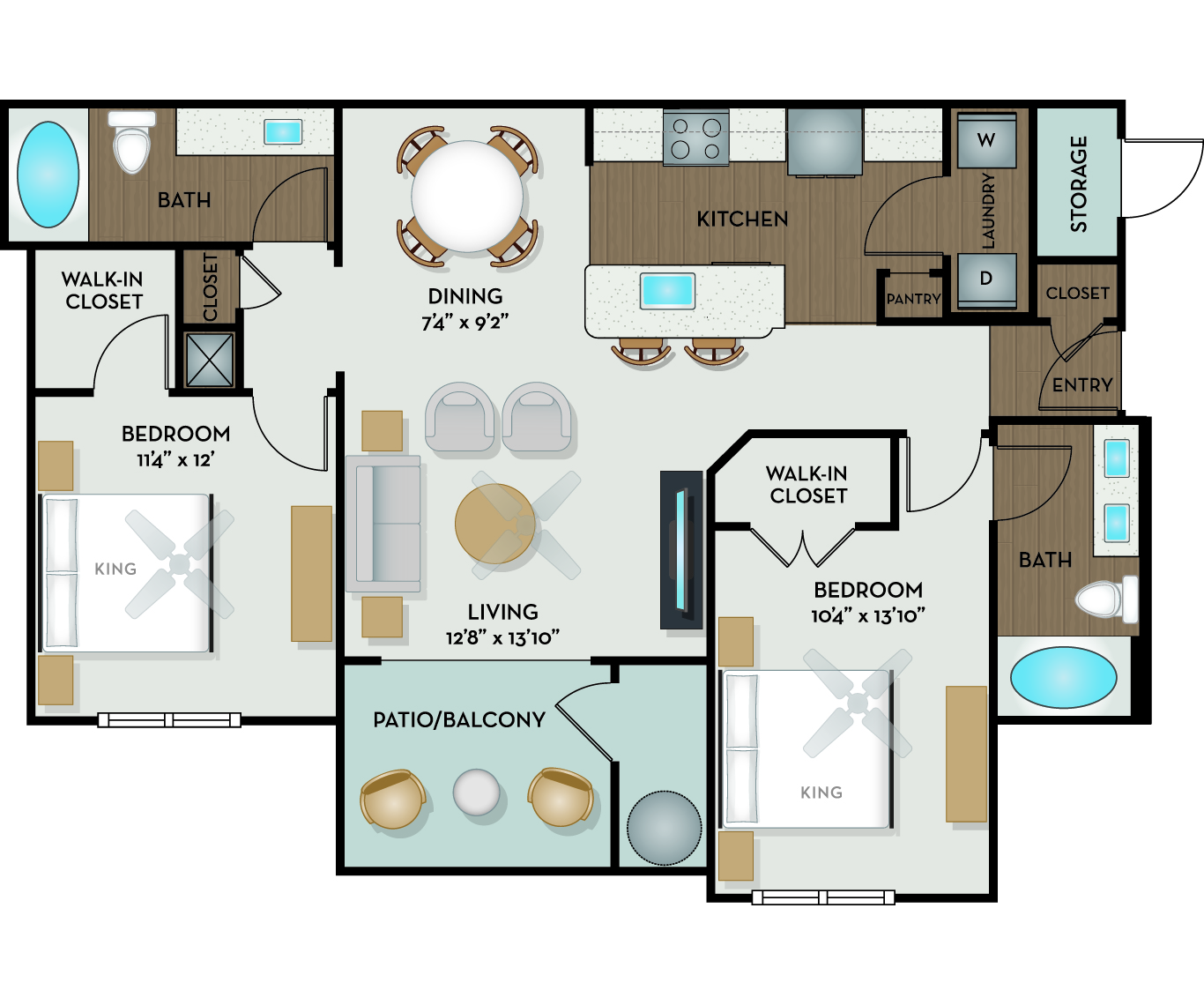 Bandera floor plan
