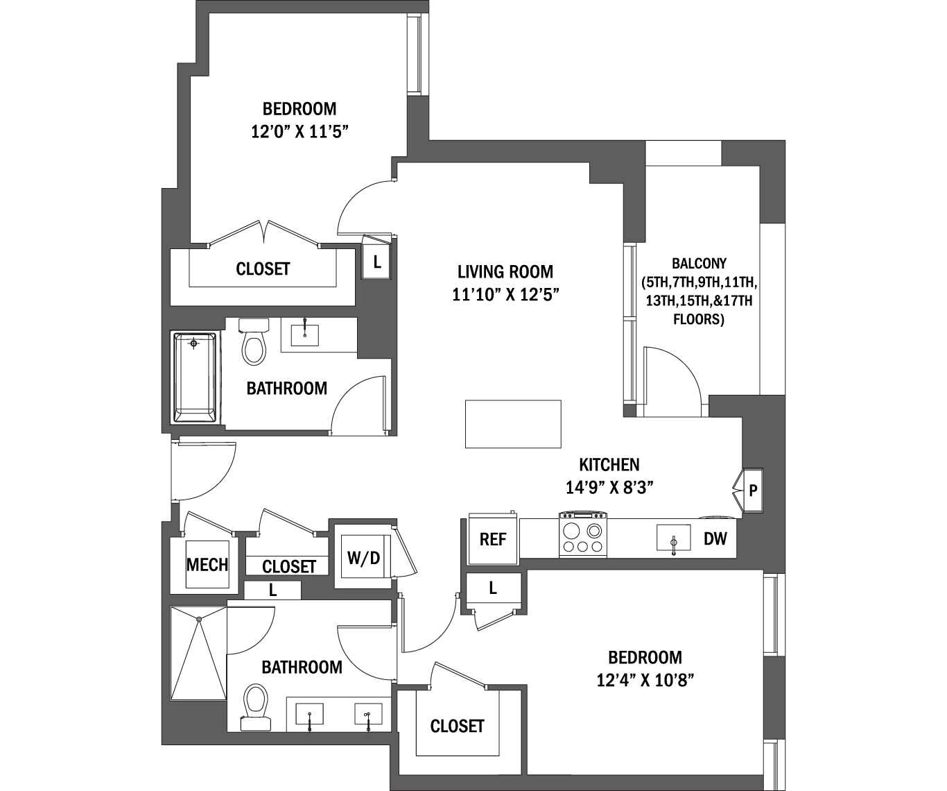 The Jennifer I - IV layout 2