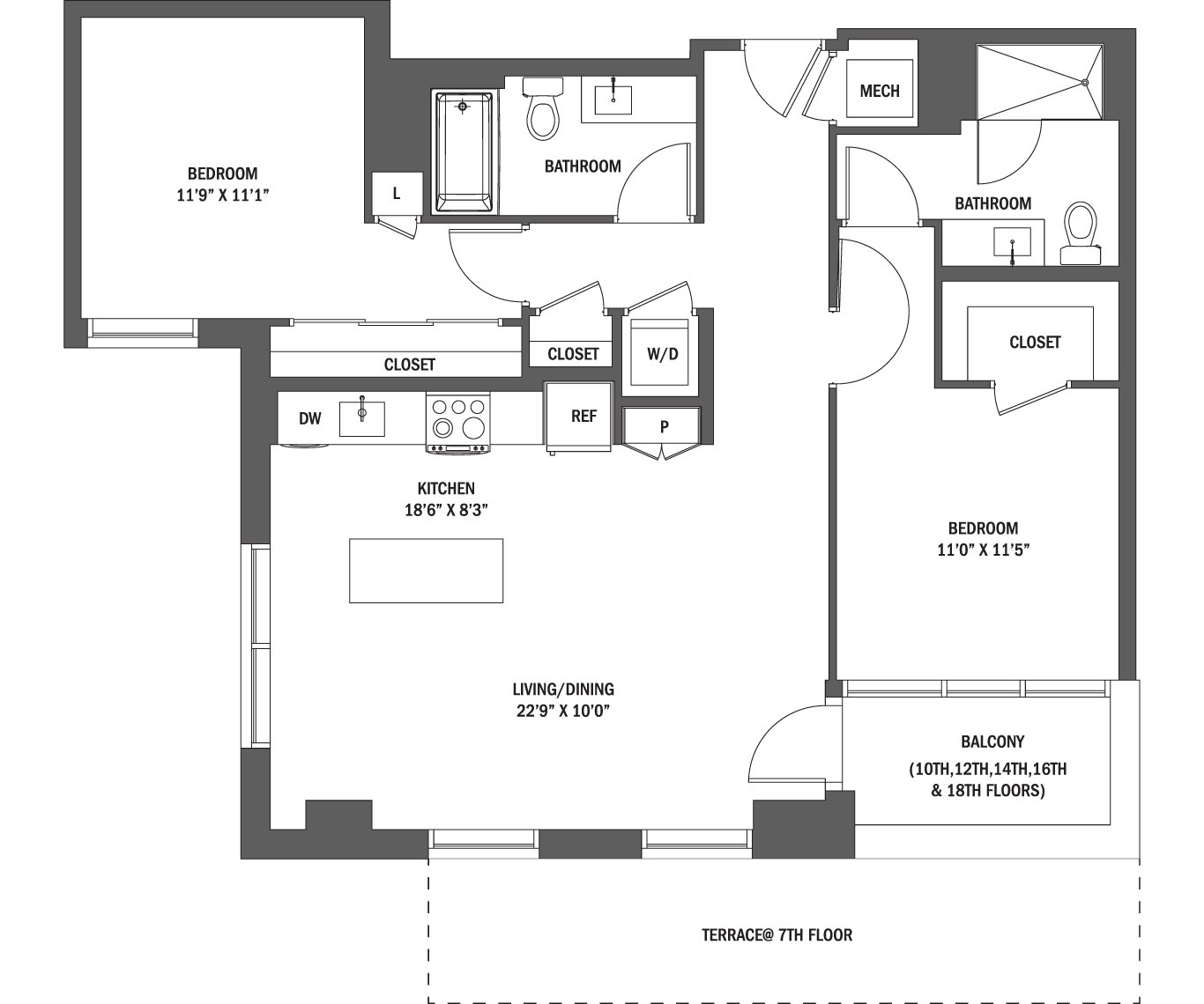 The Sloane floor plan