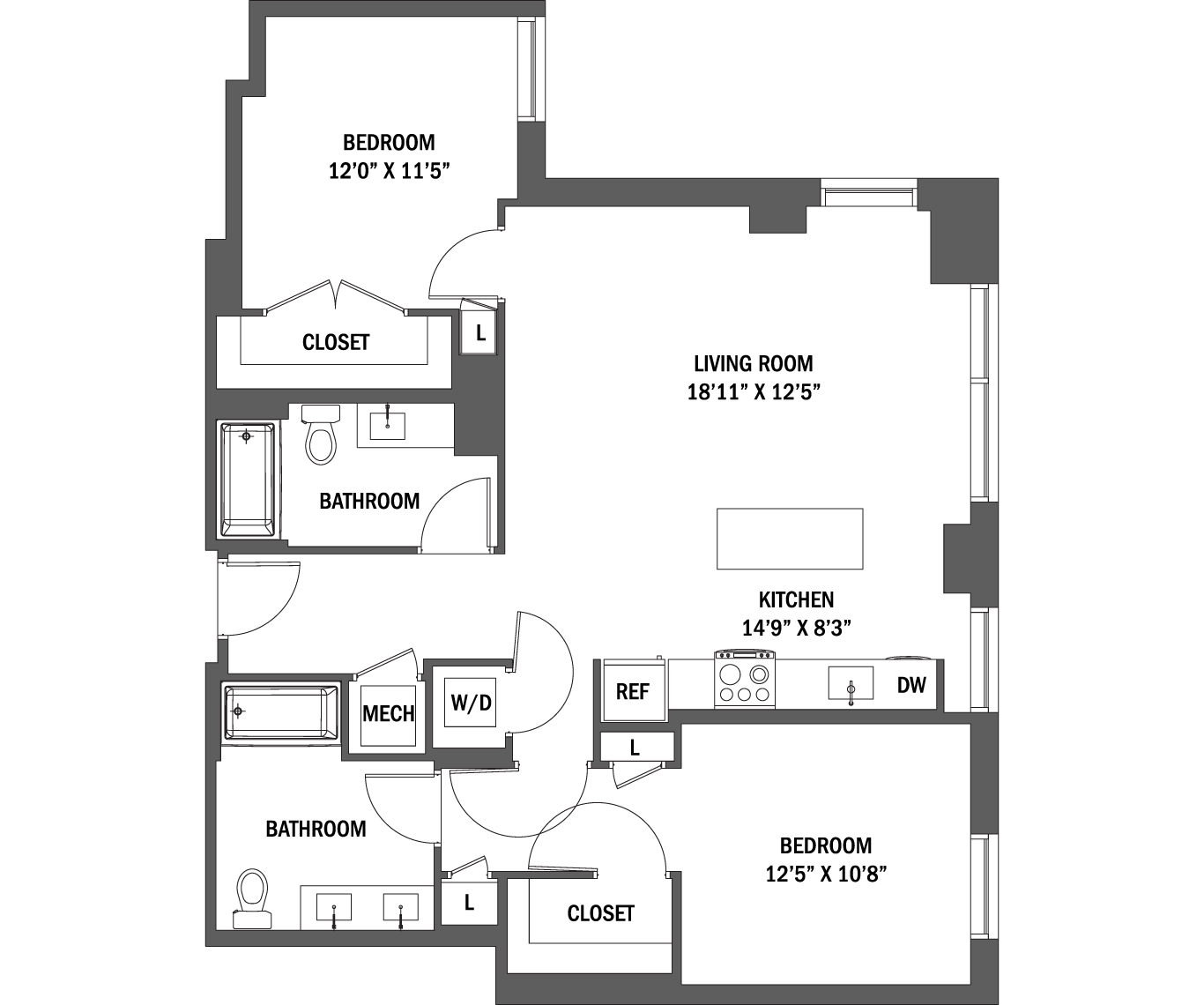 The Katie I & II floor plan