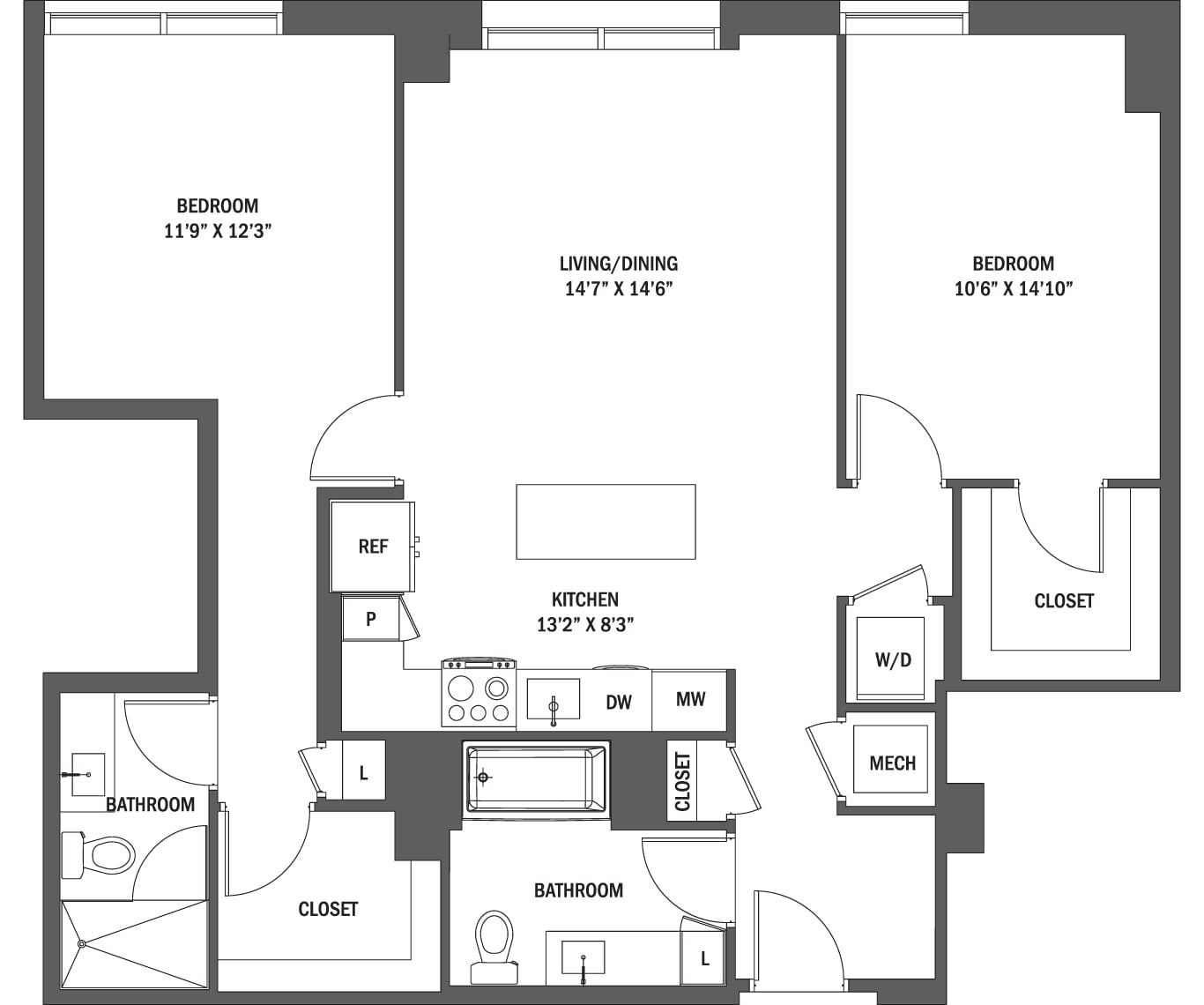 The Tessa I & II floor plan