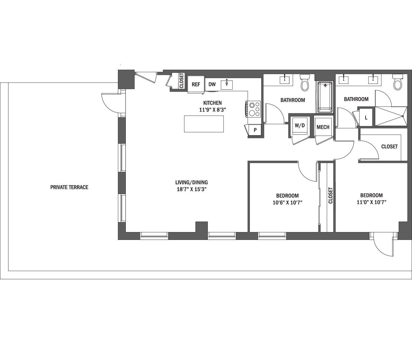 The Charlotte I & II layout 2