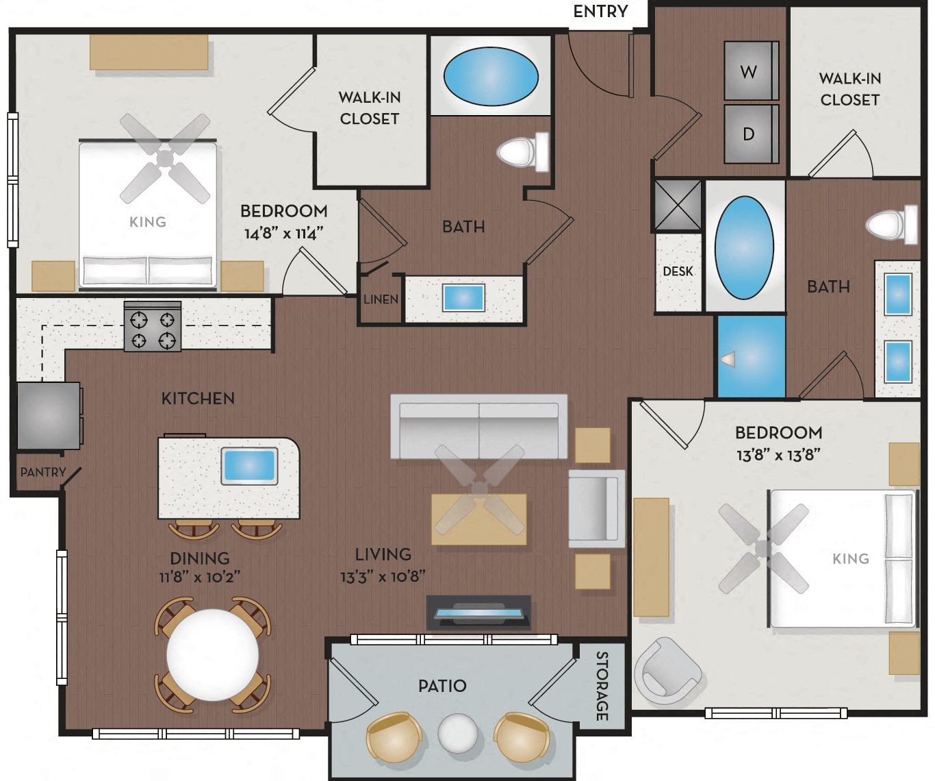 Ashland/Kaplan I, II, III & IV floor plan