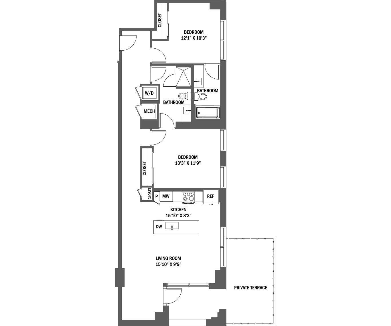 The Brooks I - IV floor plan