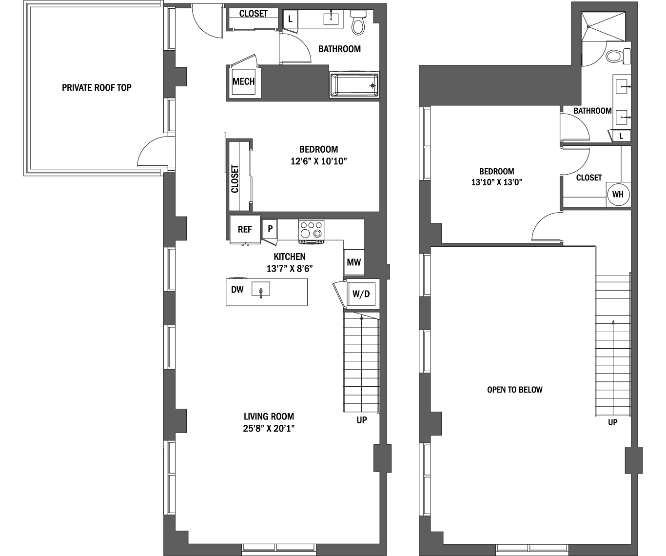 The Rachel I & II floor plan