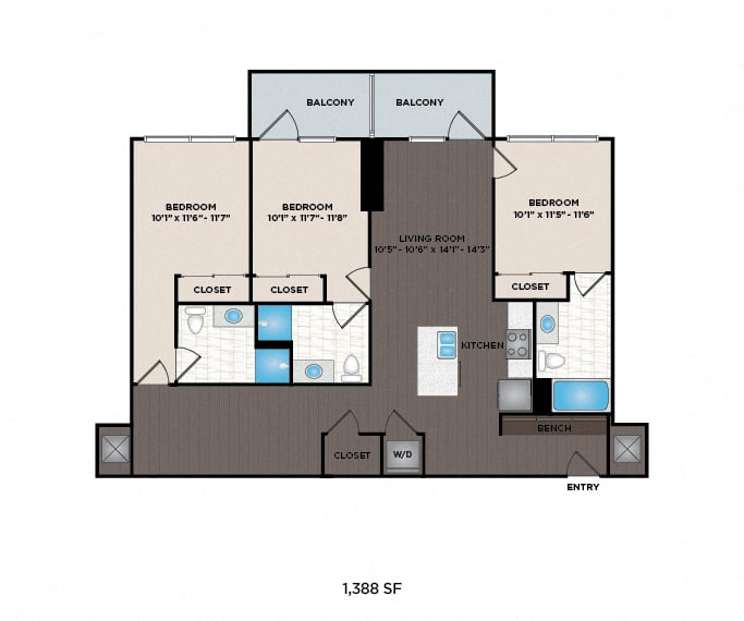 33F3 floor plan