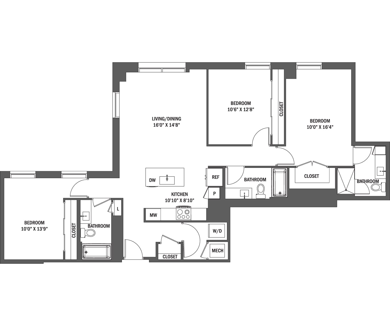 The Parker I - IV floor plan
