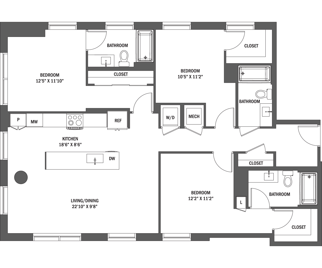 The Parker I - IV layout 2