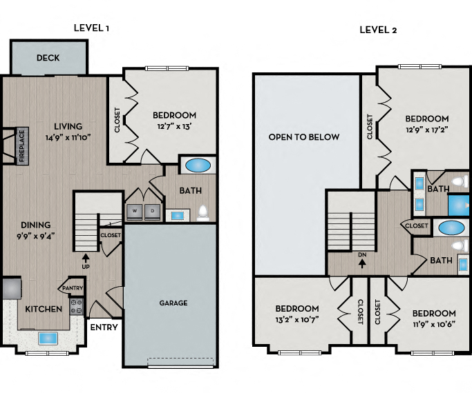 Oak floor plan