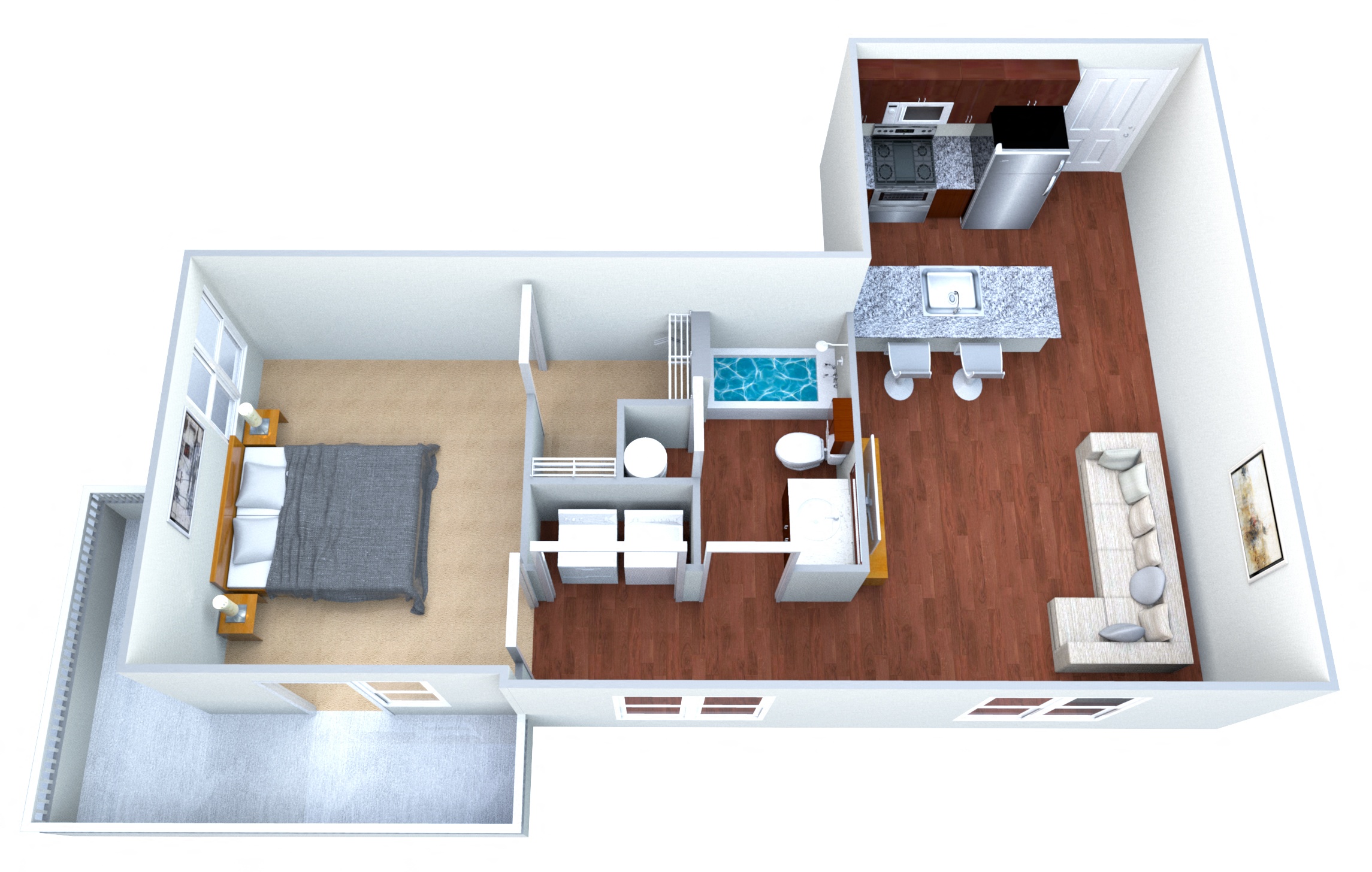 Floor Plans of The Greens at Oklahoma City I/II in Oklahoma City, OK