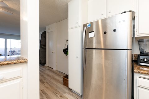 Kitchen with White Appliances and White Cabinets