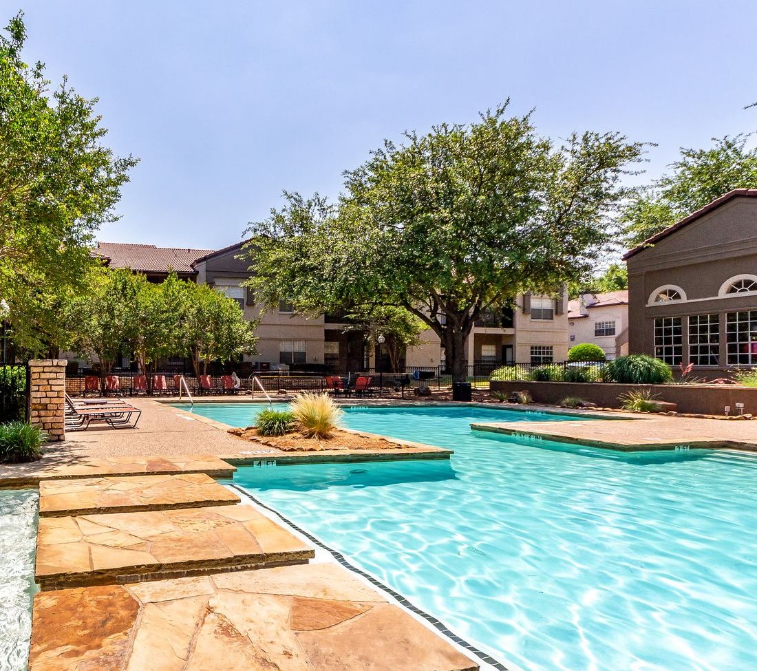 Second Pool Walkway at La Costa Apartments in Plano, Texas, TX