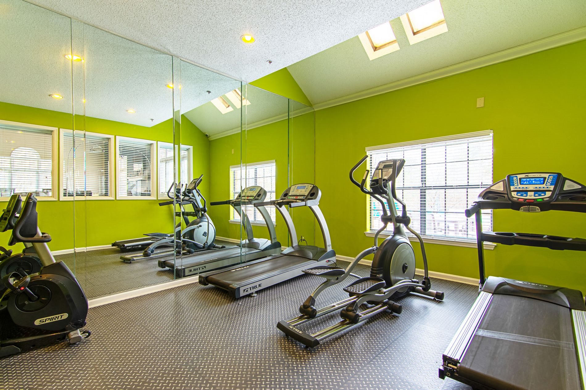 Fitness Center Fitness Center at Woodmere Trace Apartments in Duluth, Georgia, GA 30096
