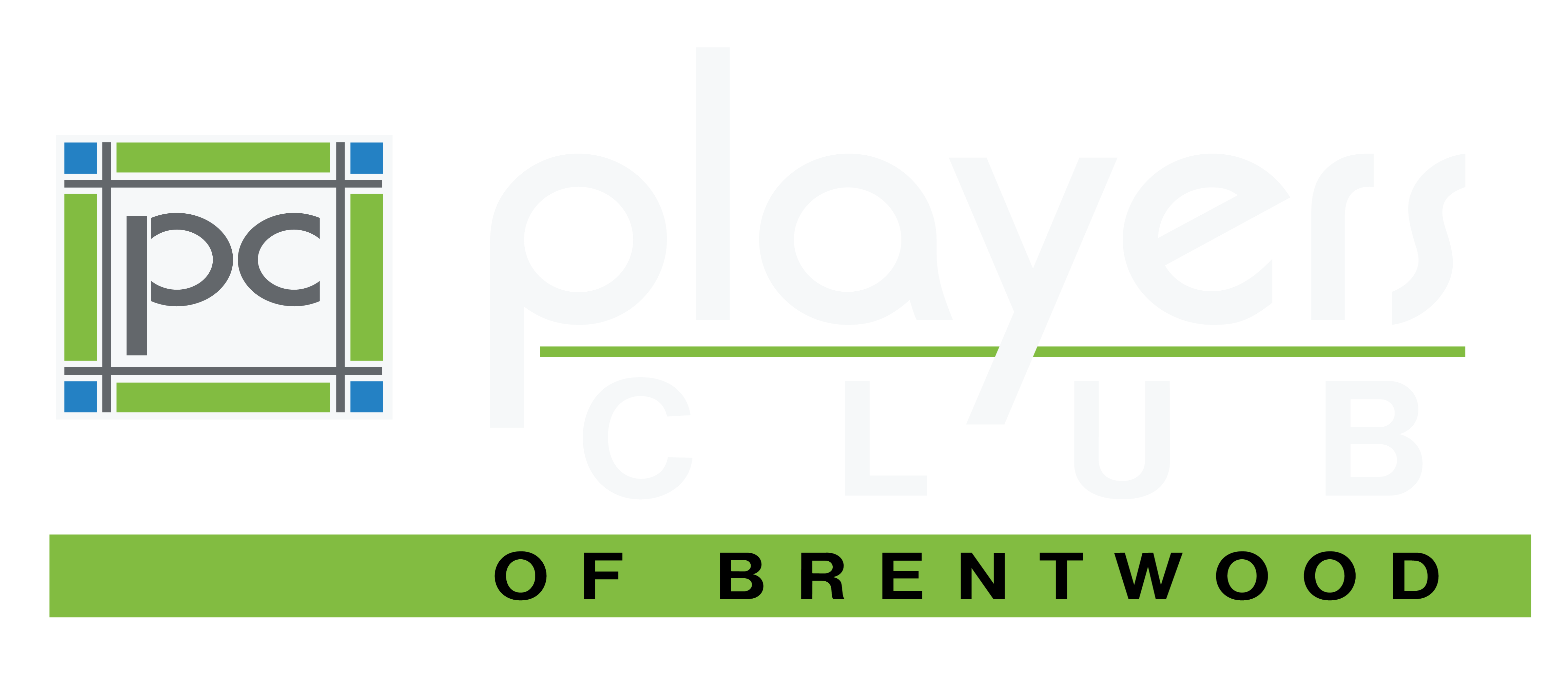 The image is a logo for the Players Club of Brentwood.