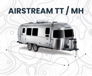 Airstream TT/MH is a silver recreational vehicle.