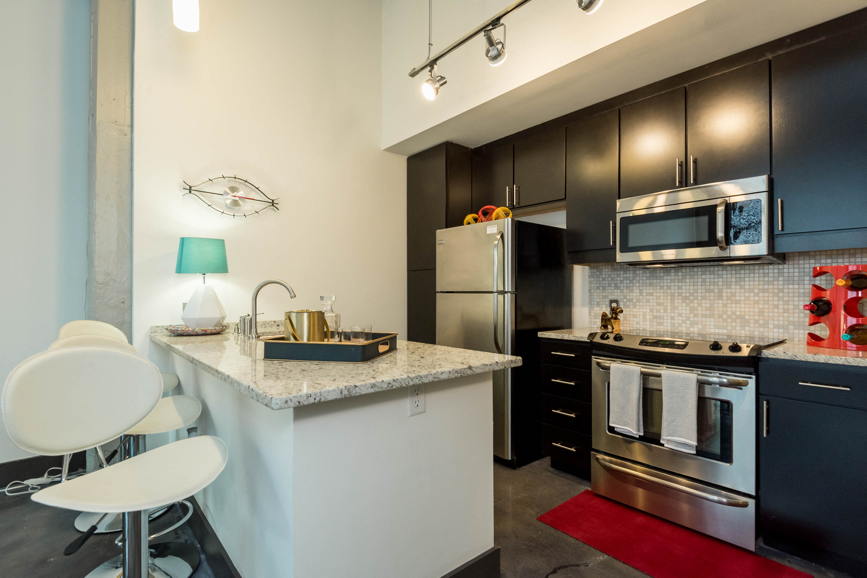 The Locks apartment kitchen