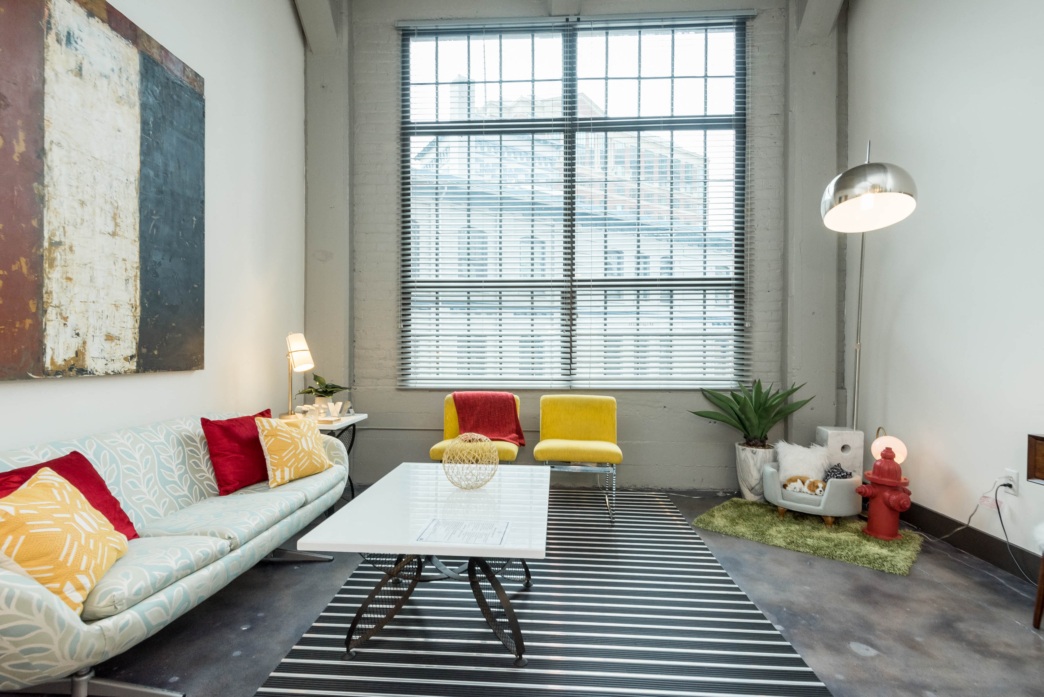 Modern living room layout