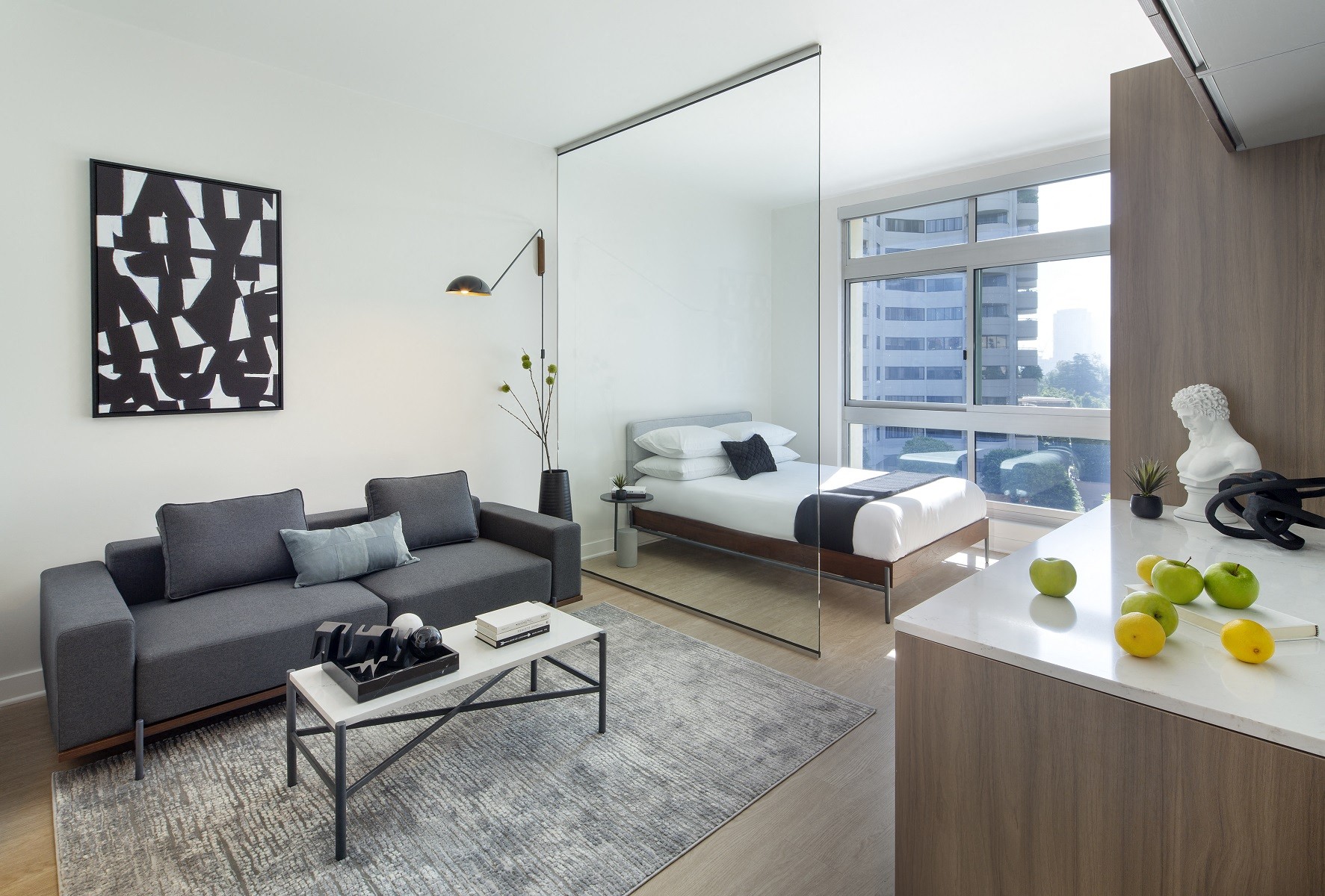 Furnished Westwood Apartments mysuite at Wilshire Margot Co Living Master Suite