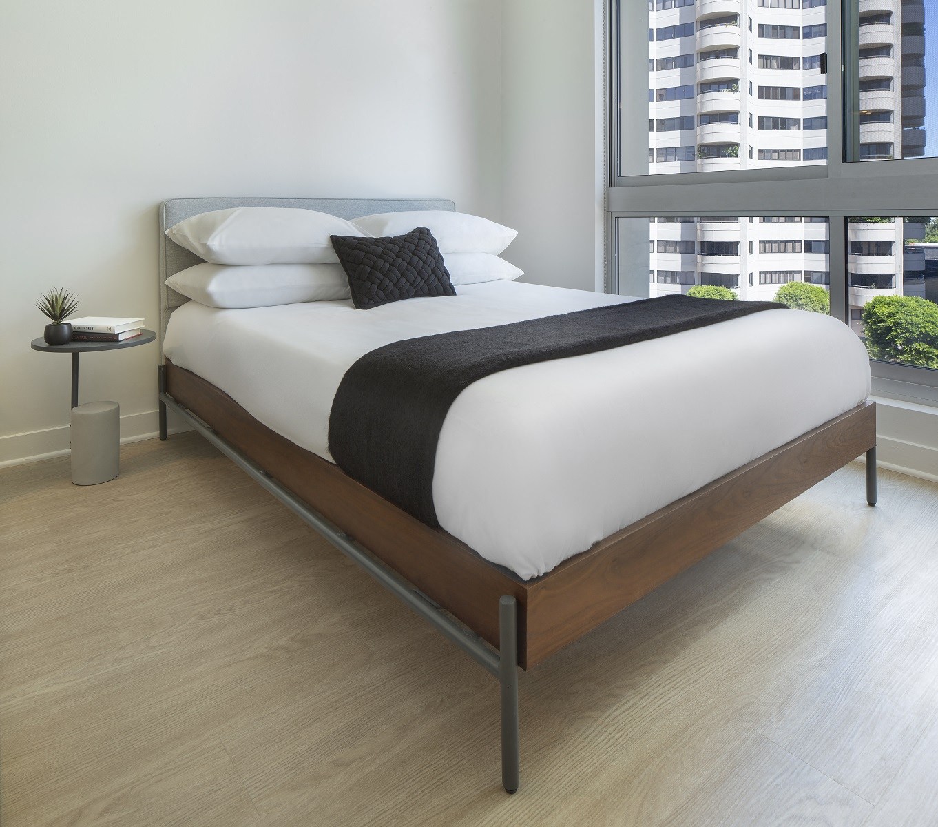 Furnished Westwood Apartments mysuite at Wilshire Margot Co Living Master Suite Bedroom