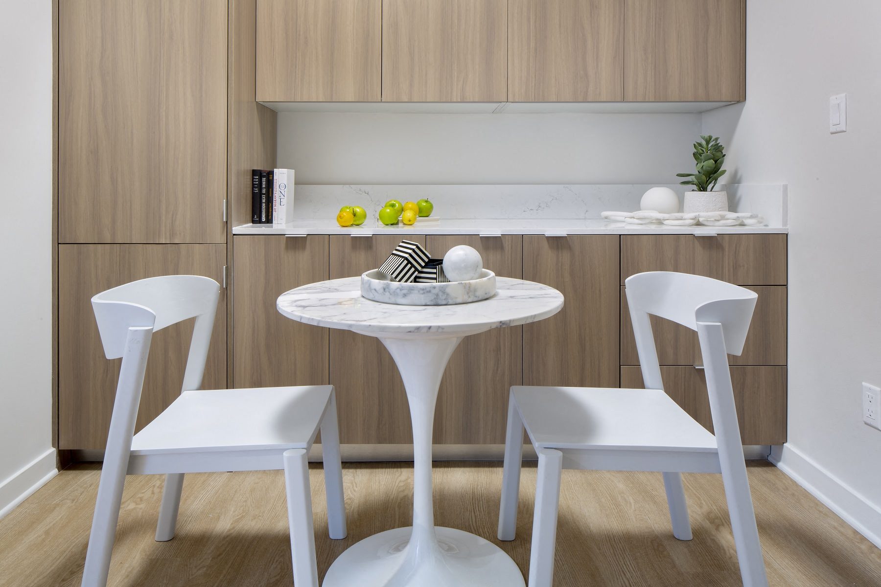 Furnished Westwood Apartments mysuite at Wilshire Margot Co Living Master Suite Dining Table