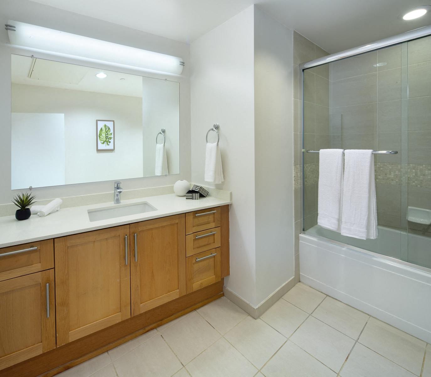 Furnished Westwood Apartments mysuite at Wilshire Margot Co Living Shared Bathroom