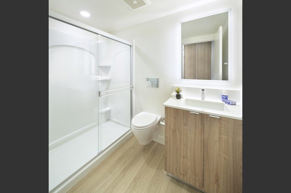 Granada Hills Apartments Mysuite At Granada Hills Co Living Suite Bathroom