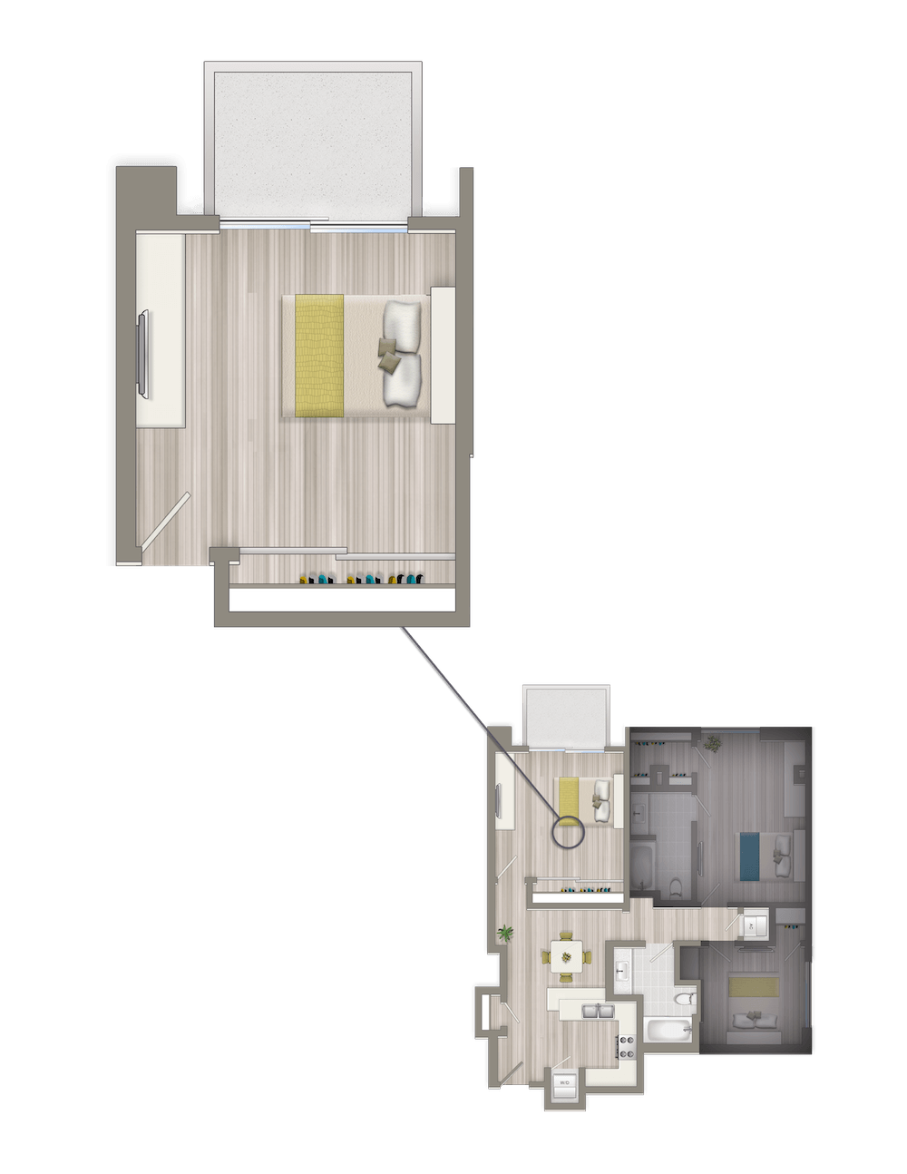 Co-Living Junior Suite with Balcony