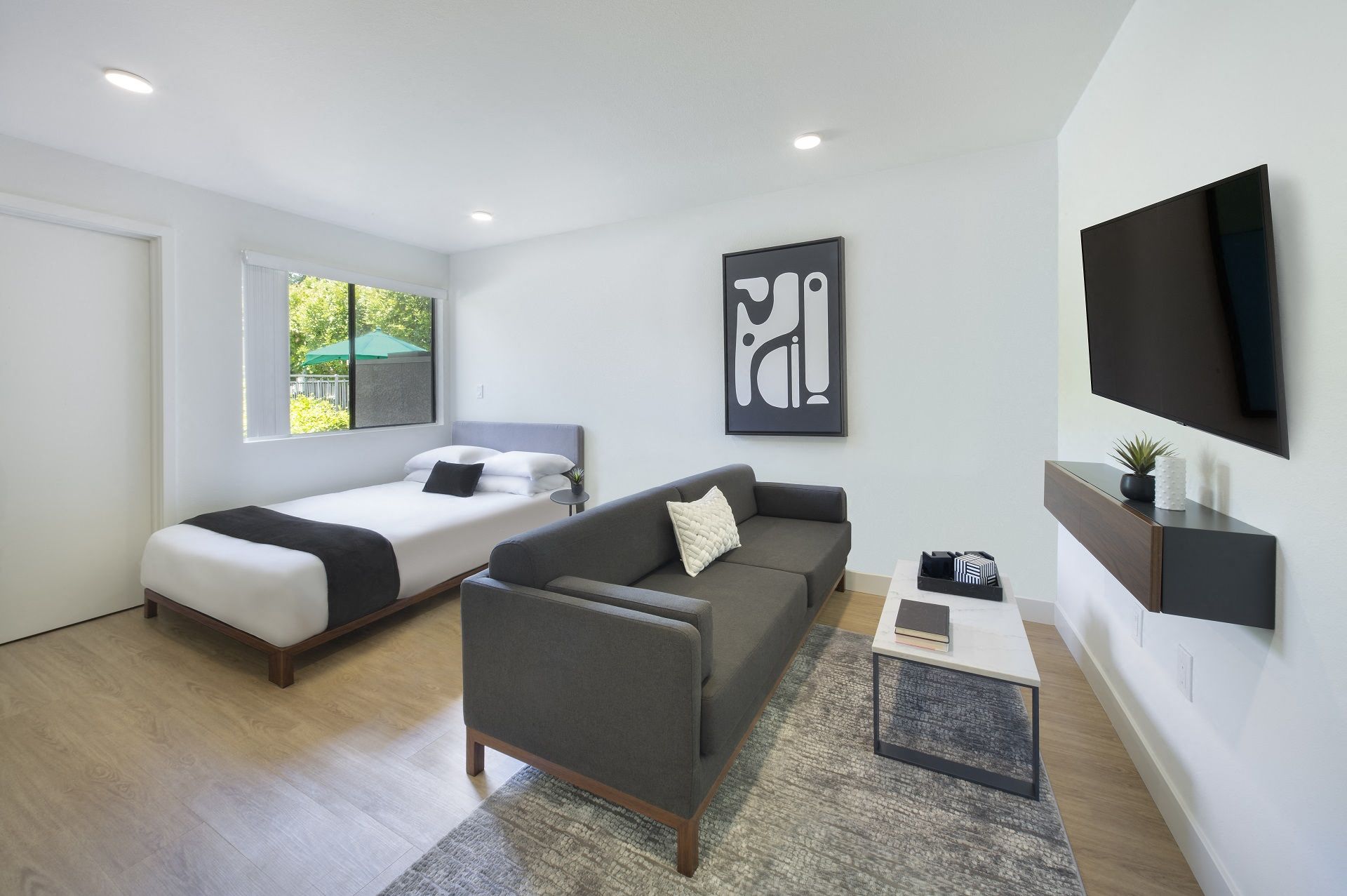 West Hills Apartments mysuite Bedroom Junior Suite Bed Couch