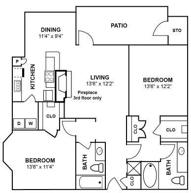 Floor plan layout diagram for B5