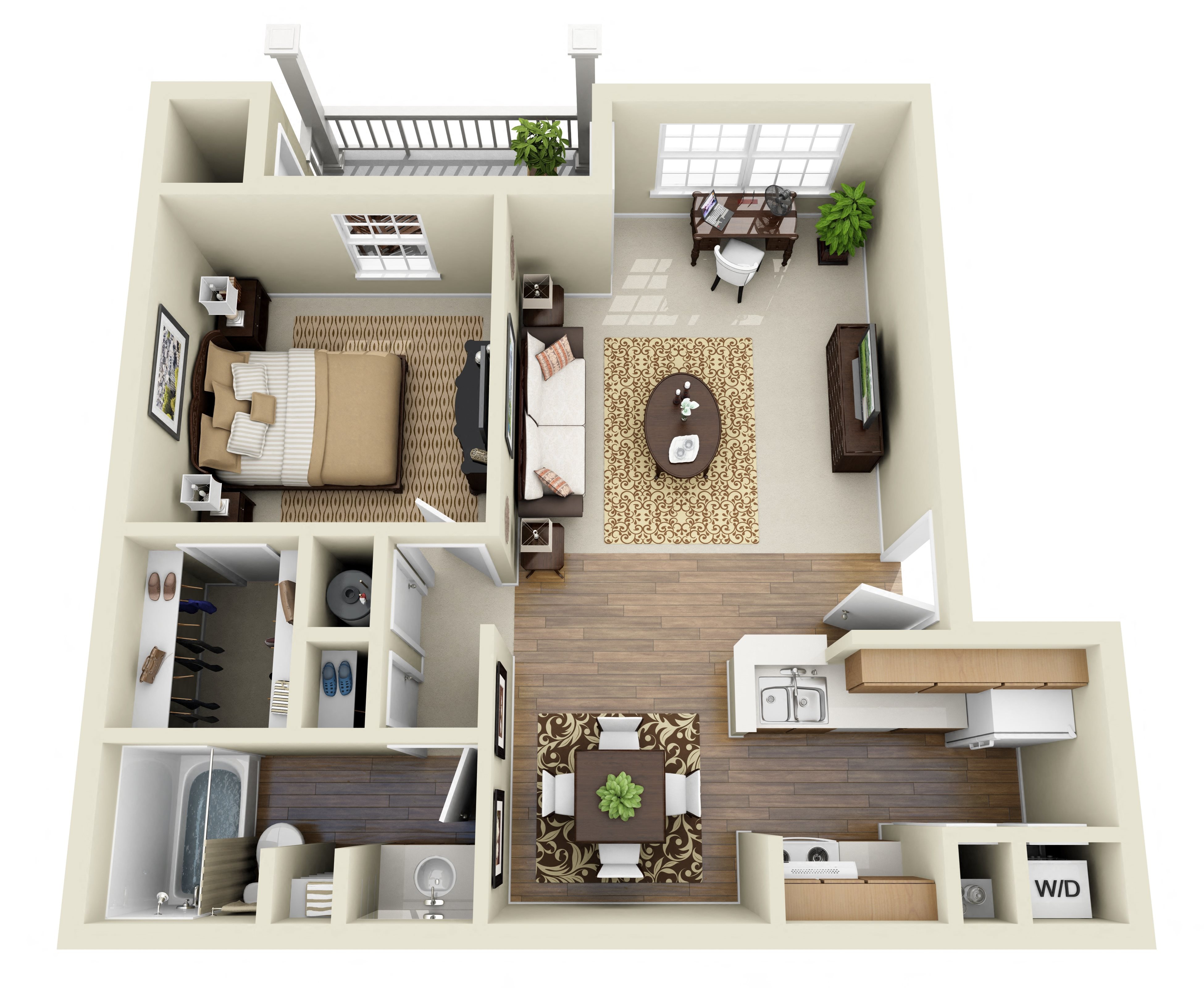 Floor Plans of Greenbriar in Tulsa, OK