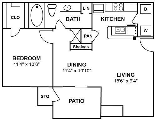 Floor plan layout diagram for A2