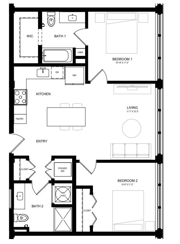 Suite A Floorplan