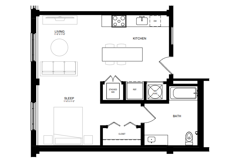 Suite A Floorplan