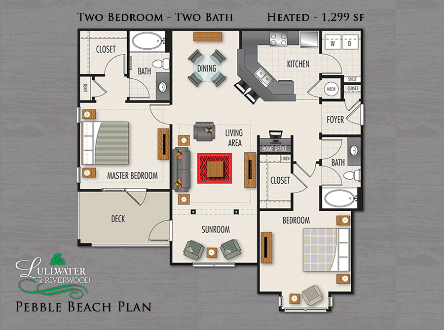 Apartment in Evans, GA Floor Plan
