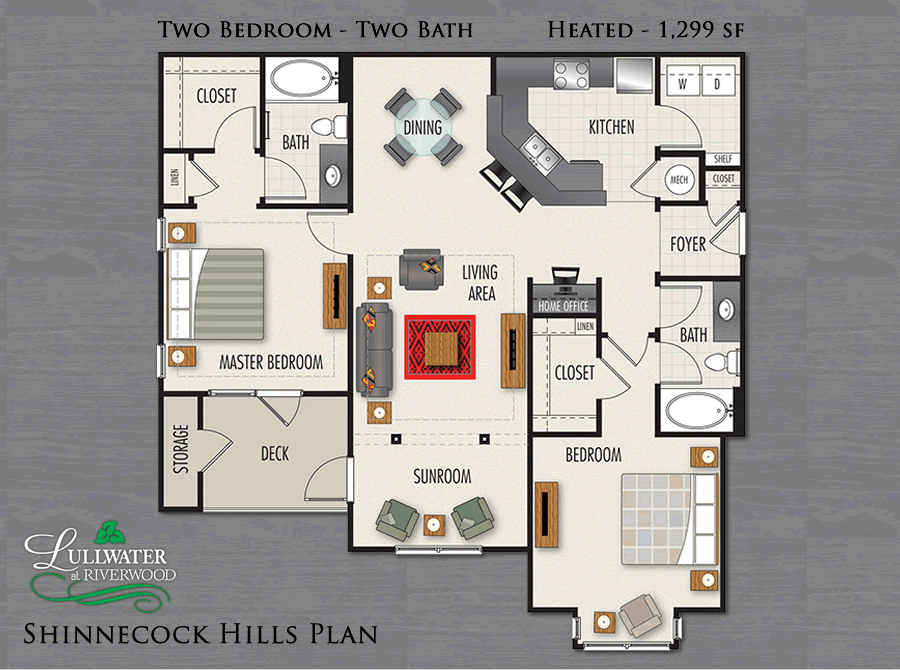 Apartment in Evans, GA Floor Plan