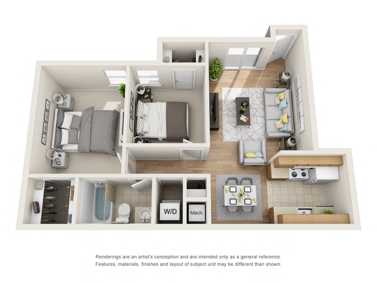 Phase I - 2 Bed 1 Bath