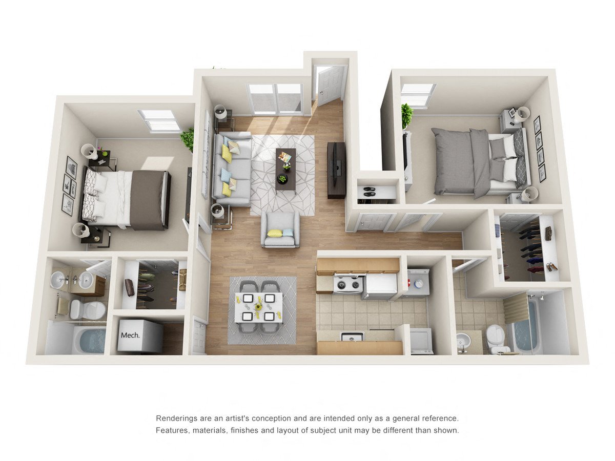 Phase I - 2 Bed 2 Bath (Fireplace Optional)