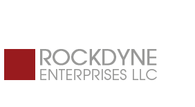 A logo for Rockdyne Enterprises LLC.