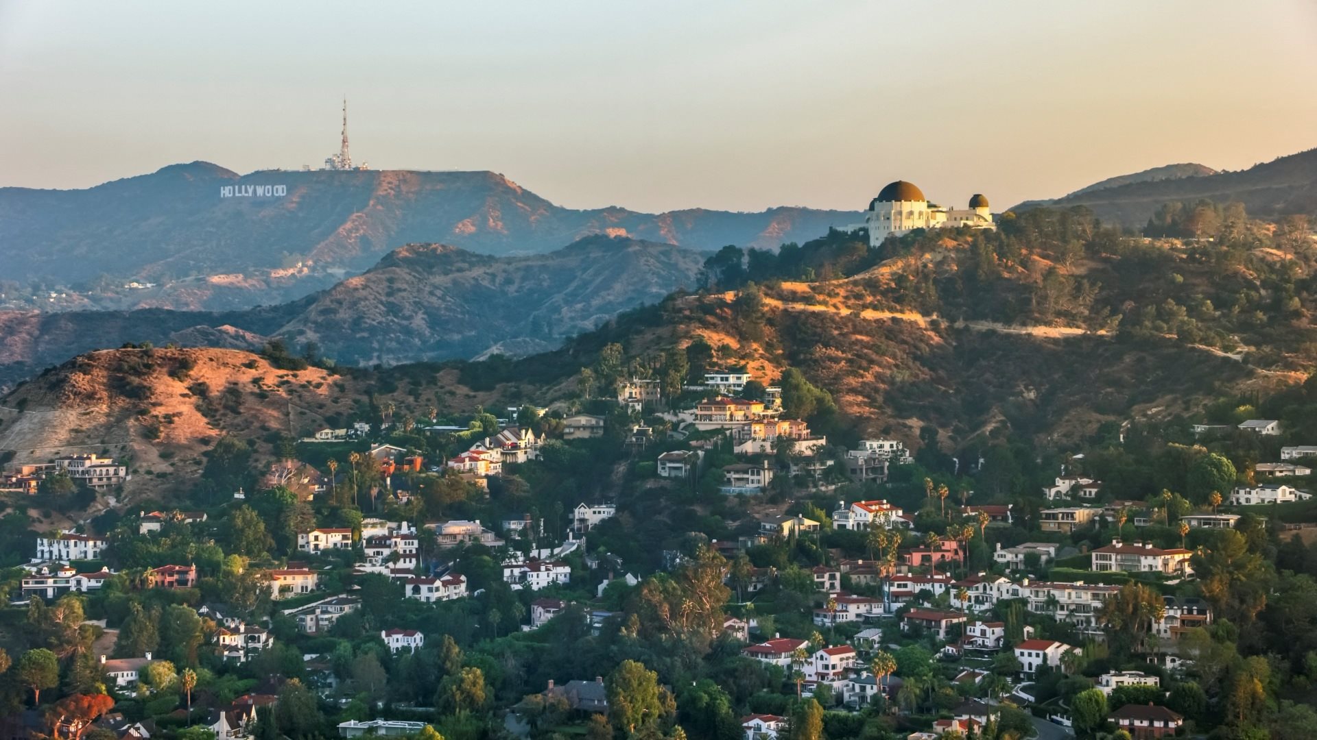 Aerial Mountain View at The Kenmore Los Feliz, Los Angeles, CA