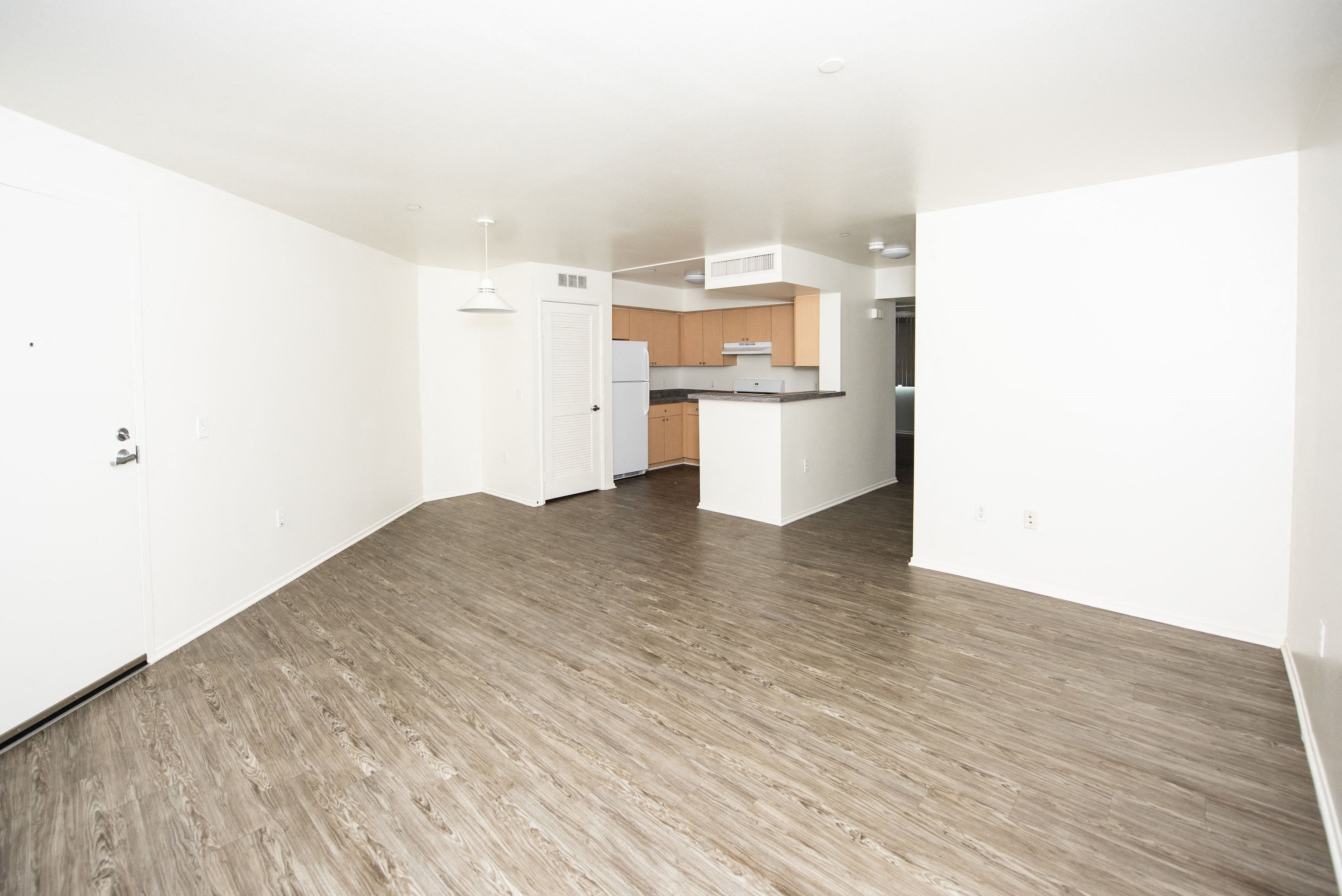 Sample Unit Kitchen & Living Room