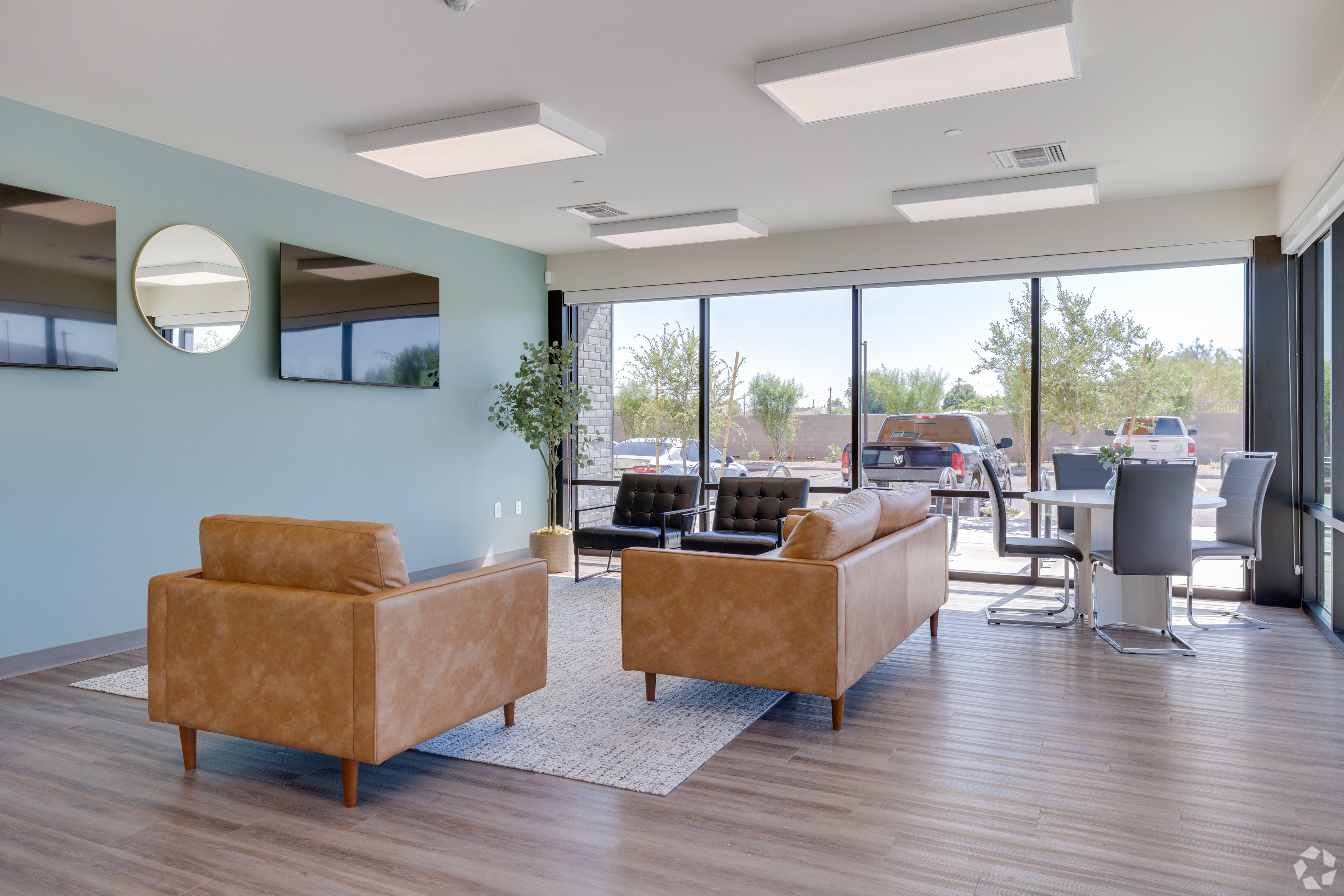 Leasing lounge at Ascent on Broadway.