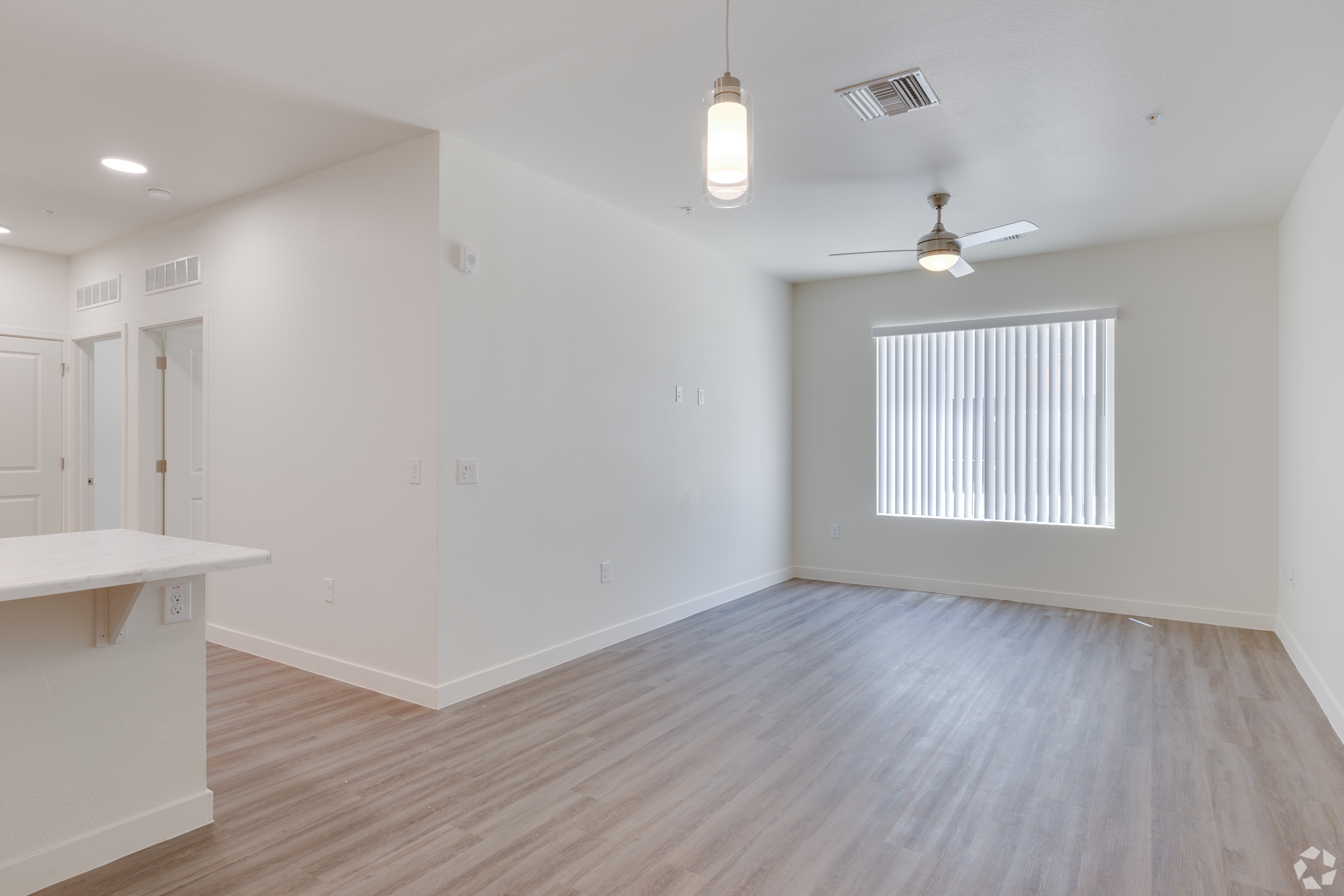 Unfurnished apartment interior — representative home at Ascent on Broadway.