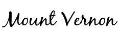 The image features the words "Mount Vernon" written in a cursive font.