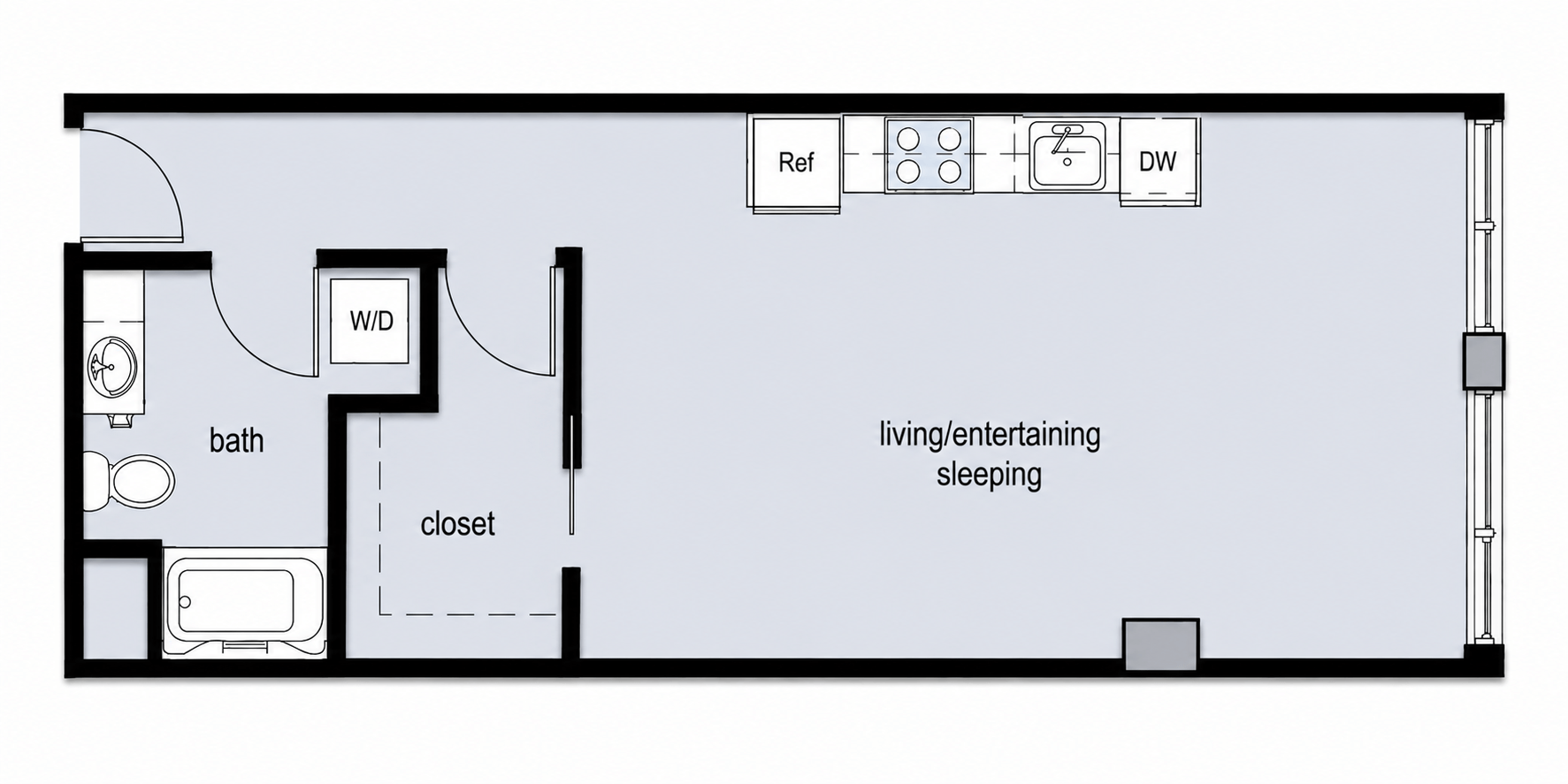 Nolo Studio 1 Bath A5 Income Qualified - Affordable