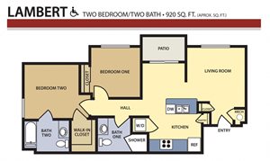 Liberty Landing Apartments Floor Plan, West Jordan, Utah Lambert HCA