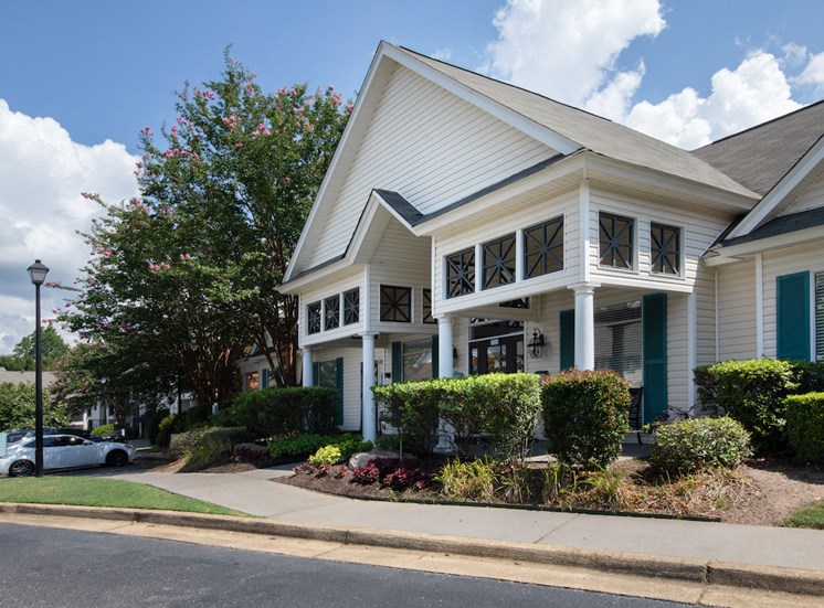 Clubhouse exterior at The Point at Fairview Apartments in Prattville, AL