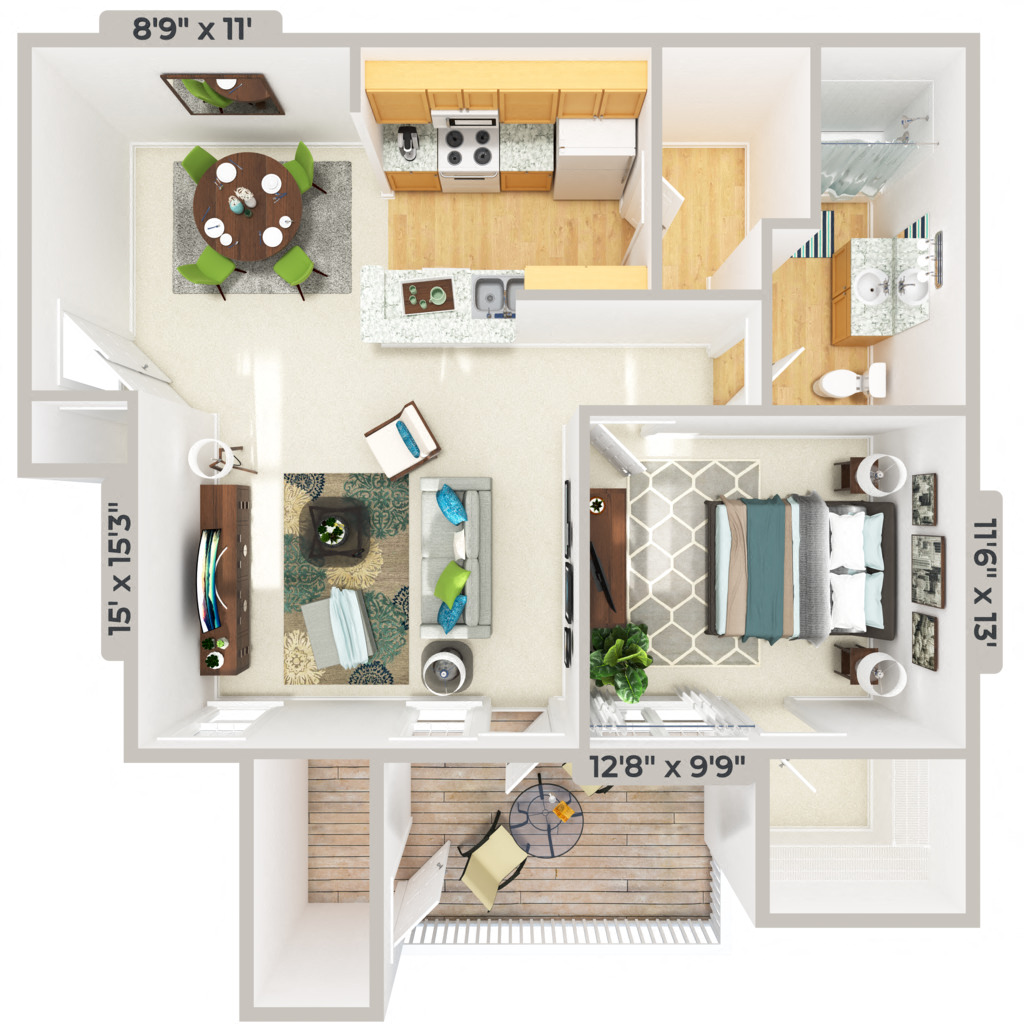 A - The Cabana floor plan