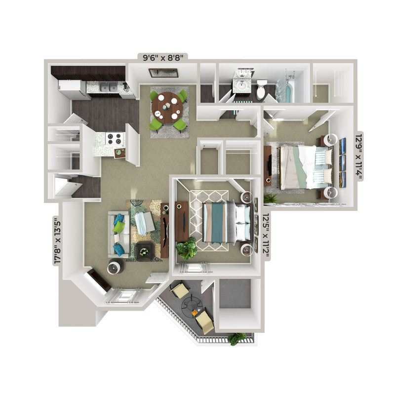 B1 - Mulberry floor plan